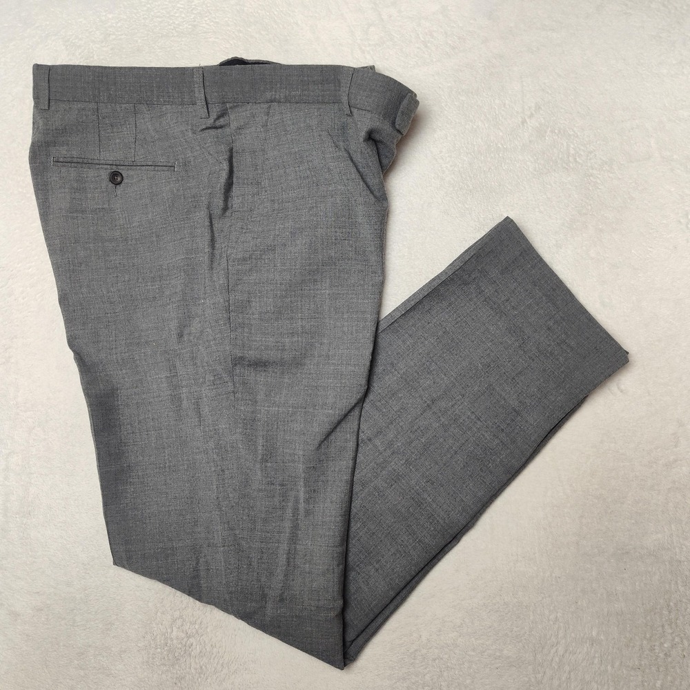 Paul Smith Pants Mens‎ 38x33 Gray Slim Wool Viscose Westbourne Suit Dress Italy